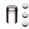 Saupoudreuse inox 3 tamis - Kitchen Craft
