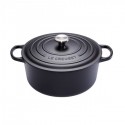 Cocotte fonte ronde noire 20cm - Le Creuset