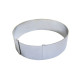 Cercle pâtisserie inox extensible H 6,5cm De Buyer