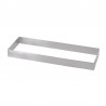 cercle à tartes rectangle perforé 25x8cm Valrhona - De Buyer