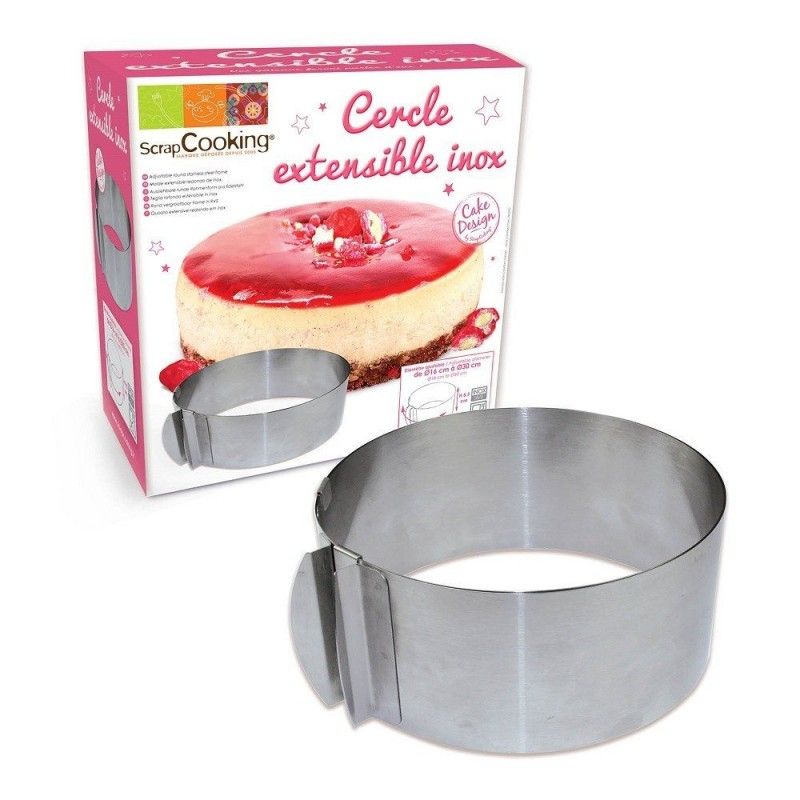 Cercle À Pâtisserie En Acier Inoxydable Extensible De 16 À 30 Cm Dr. Oetker  Varino à Prix Carrefour