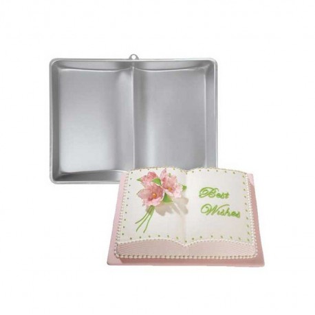 Moule à gâteau livre aluminium Wilton