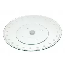 Support à gâteau tournant verre 30cm