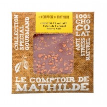 Tablette chocolat lait Eclats de Caramel Le Comptoir de Mathilde