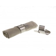 Rond de serviette Ellipse inox x4 Lebrun