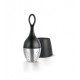 Boule a thé flottante inox et silicone noire Adhoc