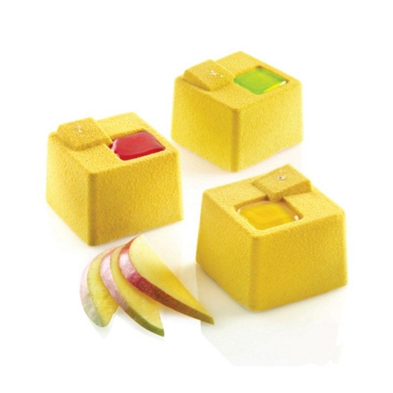 Moule silicone cube Kuadro x8 - Silikomart - MaSpatule