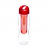 Bouteille Detox avec infuseur rouge 730ml - Yoko Design