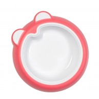 Assiette antidérapante corail Badabulle