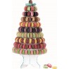 Pyramide macarons transparente 10 étages