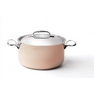 Faitout cuivre 20cm + couvercle Prima Matera De Buyer