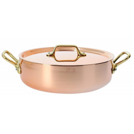 Sautoir cuivre inox + couvercle 24cm De Buyer
