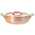 Sautoir cuivre inox + couvercle 24cm De Buyer