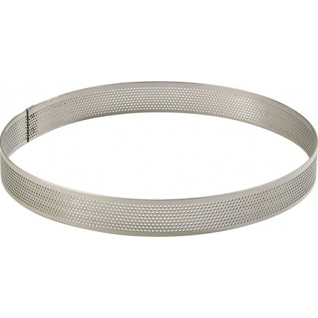 Cercle perforé inox 8cm H2cm