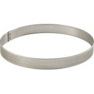 Cercle perforé inox 14cm H2cm