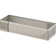 Rectangle perforé inox 11x3,5cm H2cm