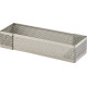 Rectangle perforé inox 12x4cm H2cm