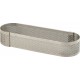 Cercle Oblong perforé inox 12x3,5cm H2cm