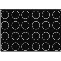 Plaque silicone 24 demi-sphères Pavoflex