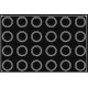 Plaque silicone 24 Muffins Pavoflex