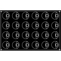 Plaque silicone 24 Eclipses Pavoflex
