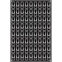 Plaque silicone 72 mini bandes rondes Pavoflex