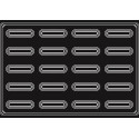 Plaque silicone 20 bandes creuses Pavoflex
