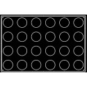Plaque silicone 24 cylindres Pavoflex