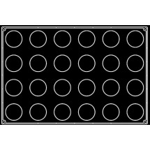 Plaque silicone 24 cylindres Pavoflex