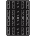 Plaque silicone 20 bandes Twist Pavoflex