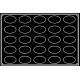 Plaque silicone 25 ovales Pavoflex