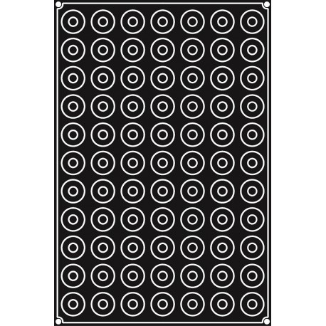 Plaque silicone 77 mini savarins Pavoflex