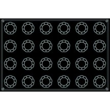Plaque silicone 24 charlottes Pavoflex