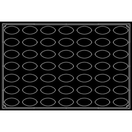 Plaque silicone 49 quenelles Pavoflex