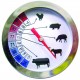 Thermomètre à viandes sonde inox