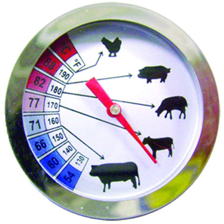 Thermomètre à viandes sonde inox