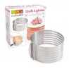 Cercle à génoise extensible inox guide coupe - ScrapCooking