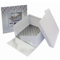 Boîte à gâteau + support carré 25cm - PME