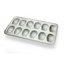 Moule 12 madeleines fer blanc Gobel