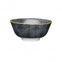 Bol Buddha Bowl céramique fleur noir