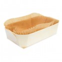 Moules à cake bois 21 cm x2 + caissettes sulfurisées de cuisson - Mirontaine