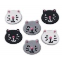 Décors en sucre Chat x6