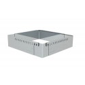 Cadre pâtisserie inox extensible 20cm H5cm De Buyer