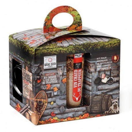 FIN DE SERIE Coffret Ma cabane à vin chaud du trappeur - Quai Sud