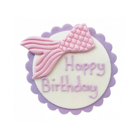 FIN DE SERIE Décor sucre queue de sirène Happy Birthday - Anniversary House