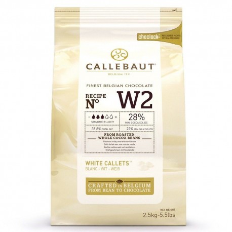Chocolat blanc 2,5kg W2 Callebaut