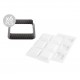 Kit Tarte Ring Square 8cm Silikomart Professional