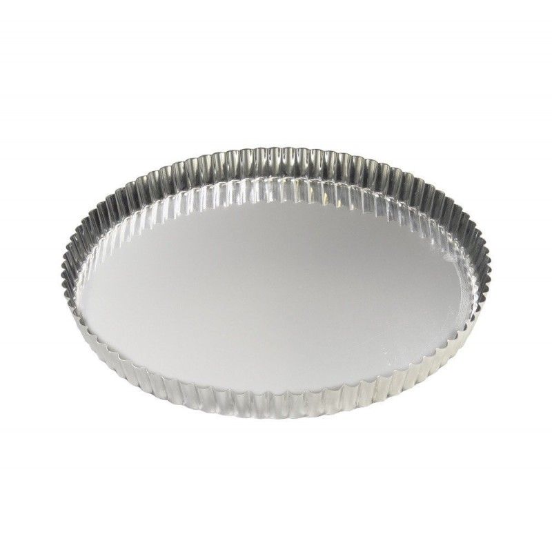 Moule tarte cannelée 20cm fer blanc - Gobel - MaSpatule