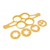 FIN DE SERIE Moule à pancakes/œufs & 4 décors - Tescoma