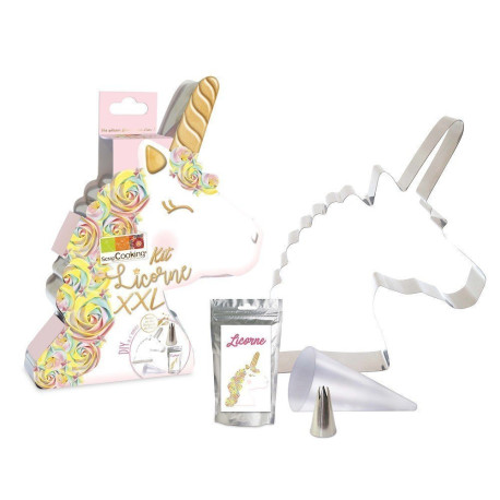 FIN DE SERIE Kit découpoir licorne XXL - ScrapCooking